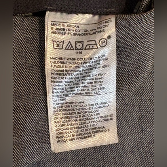 Banana Republic Sloan grey Leggings Pants, size 12 Petite, fit smaller - Picture 10 of 12